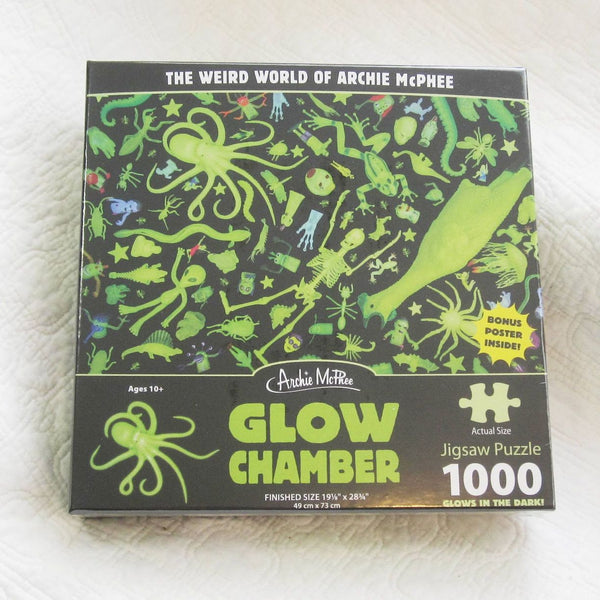 Frightful Toys Glow in the Dark 1,000 Piece Jigsaw Puzzle, Ages 10+