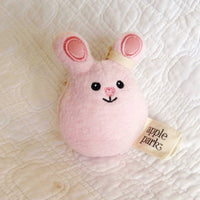 Mini Bunny Organic Cotton Rattles by Apple Park, From Birth