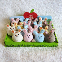Mini Bunny Organic Cotton Rattles by Apple Park, From Birth