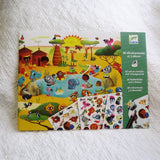 Around the World Transfers Craft Kit by Djeco, Ages 4+