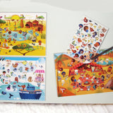 Around the World Transfers Craft Kit by Djeco, Ages 4+