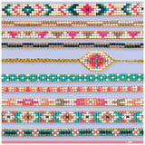 Beaded Bracelets Kit, Bead Loom by Djeco, Ages 9 +