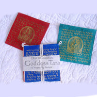 Miniature Tibetan Prayer Flag Garlands, THREE sets, Hand Made, Fair Trade
