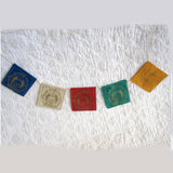 Miniature Tibetan Prayer Flag Garlands, THREE sets, Hand Made, Fair Trade
