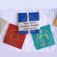 Miniature Tibetan Prayer Flag Garlands, THREE sets, Hand Made, Fair Trade