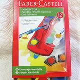 Faber-Castell Connector Paint Box, 12 Colors Plus Opaque White, Ages 6+