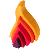 Grimm's Small Fire Wooden Stacker, Ages 3+
