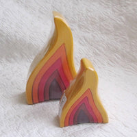 Grimm's Small Fire Wooden Stacker, Ages 3+