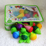 Lalaboom Developmental Snap Beads, 48 pieces in Tote, Ages 10 mo. - 36 mo.