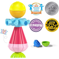 Lalaboom Developmental Snap Beads, 48 pieces in Tote, Ages 10 mo. - 36 mo.