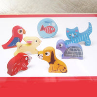 Animal Friends Wooden Chunky Puzzle By Janod, Ages 18 - 36 mo.