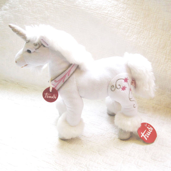 Unicorn Plush Created by Italian brand "trudi," Ages 3+