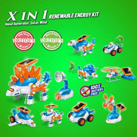Robot Kit, "Ten in One" Renewable Alternative Energy, No Batteries,  Ages 8+