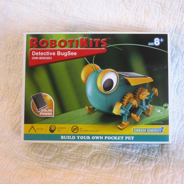 OWI Robotics “Detective BugSee” Mini Solar Robot Kit, No Batteries, Ages 8+