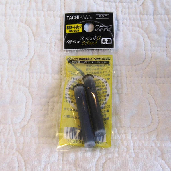 Tachikawa “School G” Ink Cartridges, Black, Package of 2