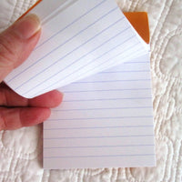 Rhodia Classic Small Orange Notepad, Staplebound, Lined Paper