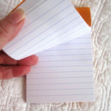 Rhodia Classic Small Orange Notepad, Staplebound, Lined Paper