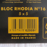 Rhodia Classic Medium Black Notepad, Staplebound, Graph Paper