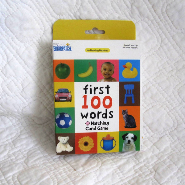 First 100 Words Matching Card Game, Ages 2+