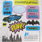 Batman "Quotable Notable" Die Cut Silhouette Greeting Card