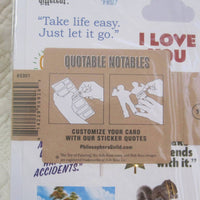 Bob Ross "Quotable Notable" Die Cut Silhouette Greeting Card