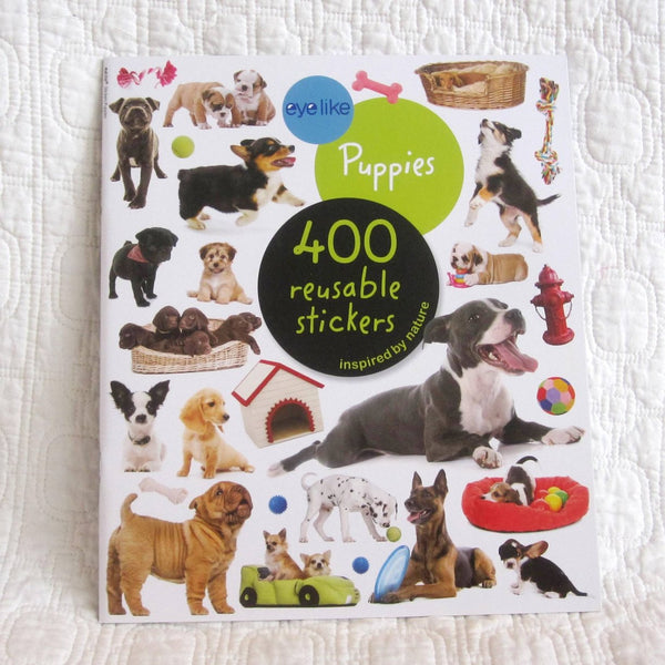 Eyelike Stickers: Puppies, Collection of 400 Loveable and Realistic, Reusable Stickers Book, Ages 4+