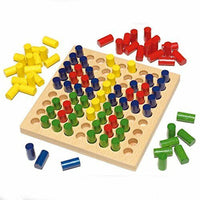 HABA Color Pegs to Create Picture, German-Made Wood, Ages 3+