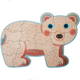 In The Forest Progressive Jig Saw Puzzles by Djeco, Premium French Brand,  Ages 3 - 5