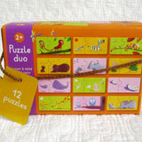 Mom and Baby First Puzzle by Djeco, Premium French Brand,  Ages 2+