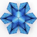 Shashibo Shape Shifting Magnetic Puzzle Box, Blue Planet Ocean and Wave Patterns, Ages 8 - adult