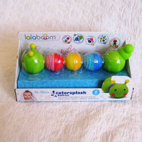 Lalaboom Bath Time Caterpillar, Snap Beads, 8 pieces, Ages 6 - 36 mo.