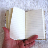 Small Hardcover Journal, Luxury Italian Brand by Kartos, "Cipro", Gold Details