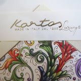 Luxury Italian Notecards, 10 Cards 10 Envelopes, "Allegro" Pattern